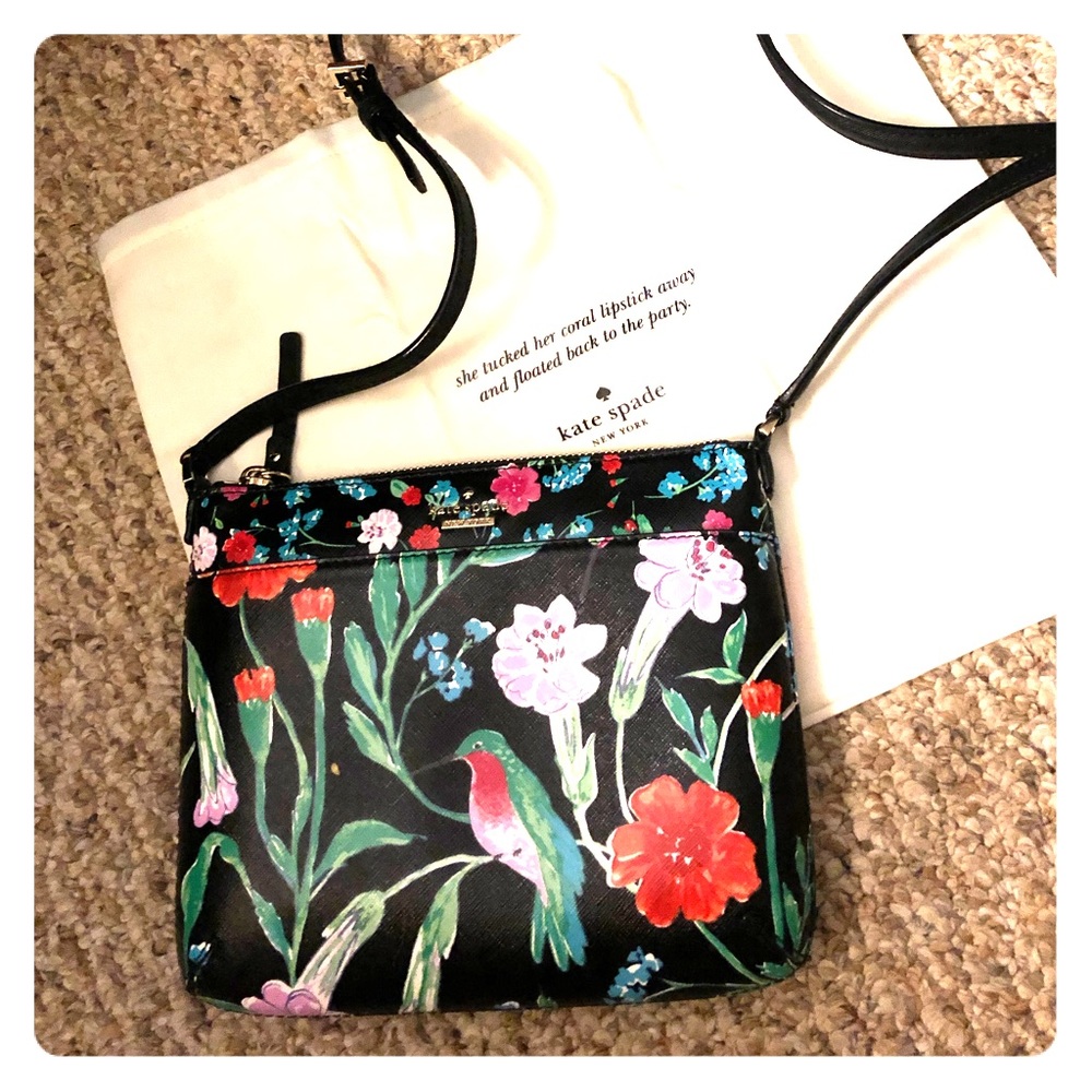 Kate Spade Jardin Leather Crossbody Bag!